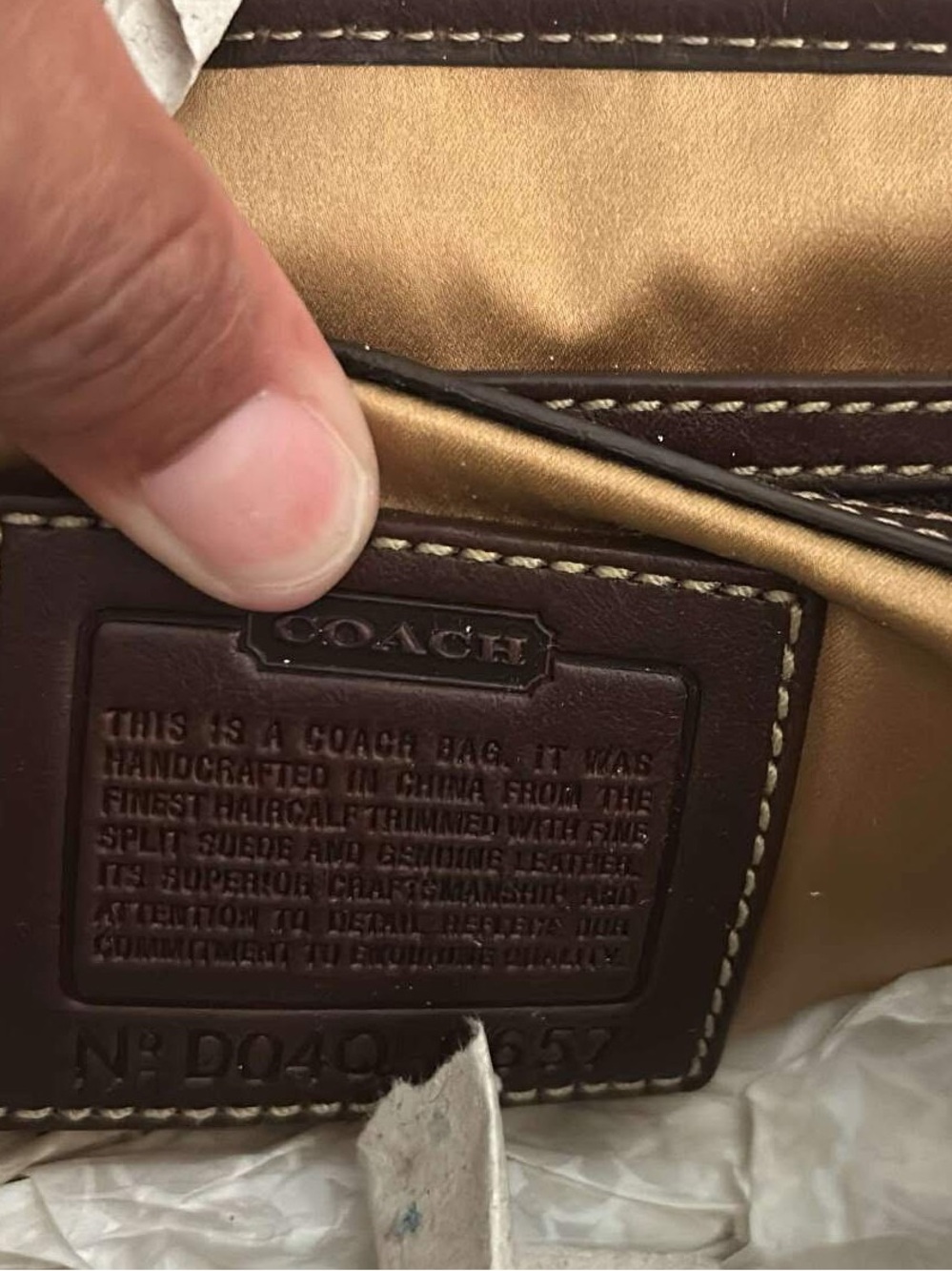 Coach Suede Madison Leopard Print Bag - Picture 5 of 5